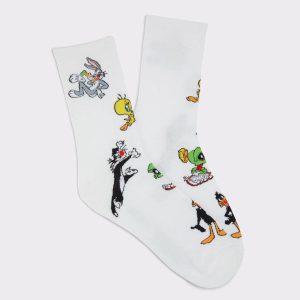 White Aldo Ltsocks White Men's Looney Tunes Women Socks - 1