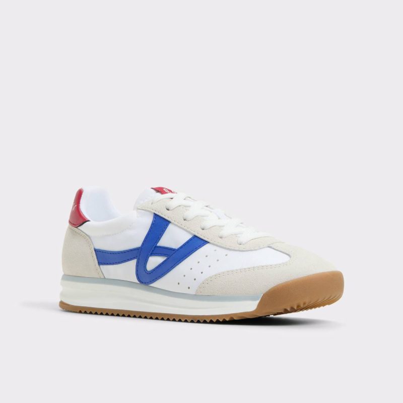 White/Blue Aldo Sneakers Stepcount White/Blue Women's Low Top Sneakers Women - 4