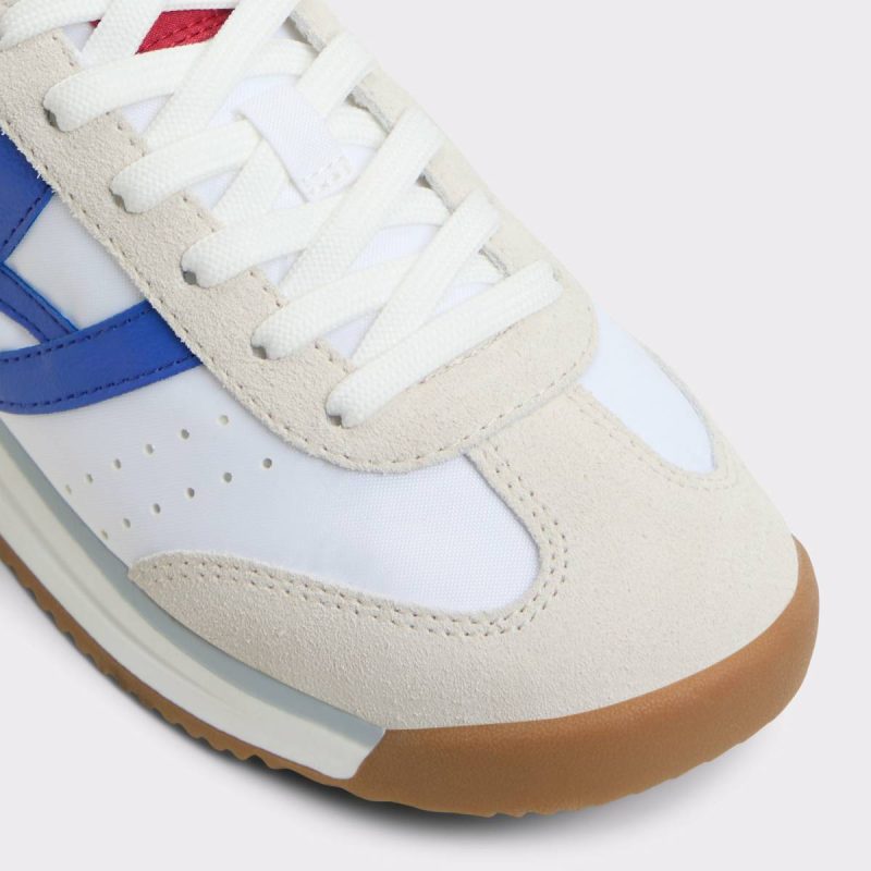 White/Blue Aldo Sneakers Stepcount White/Blue Women's Low Top Sneakers Women - 5