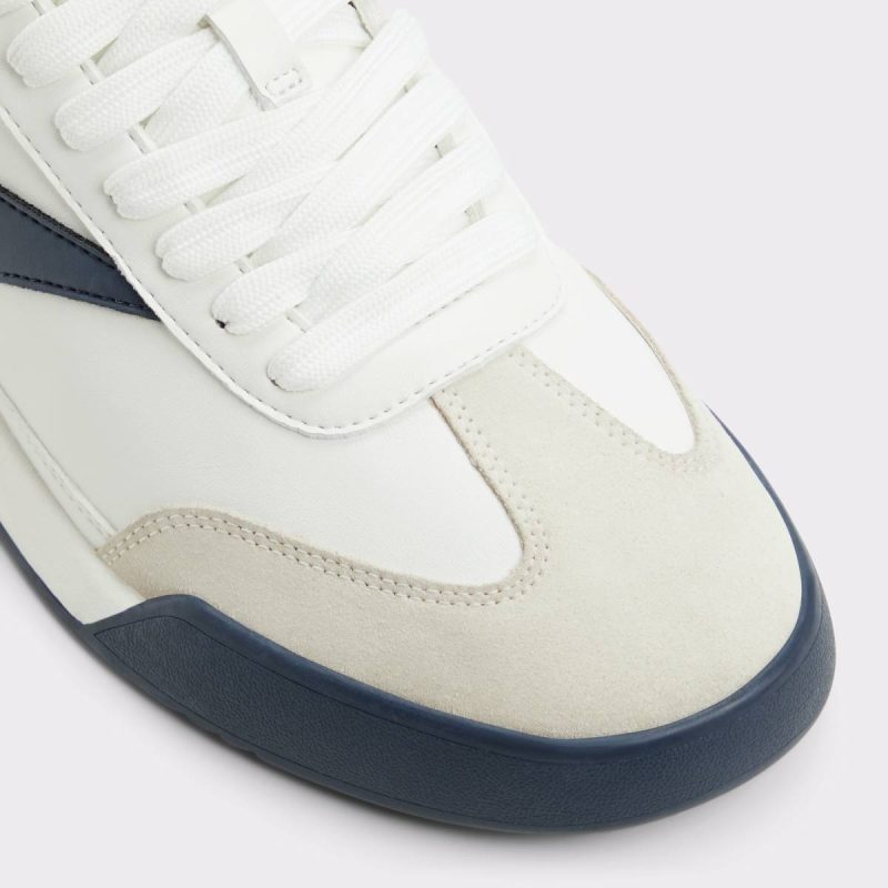White/Navy Aldo Sneakers Clubmtl White/Navy Men's Low Top Men - 5