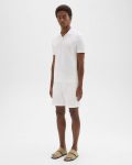 White Pants Men Zaine Short In Stretch Cotton Theory - 2