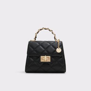 Women Aldo Black Top Handle Bags Borgnineex Black Women's Top Handle Bags - 1