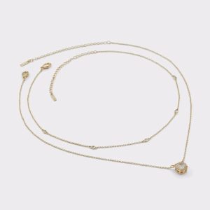 Women Aldo Dolonara Gold/Clear Multi Women's Necklaces Jewelry Gold/Clear Multi - 1