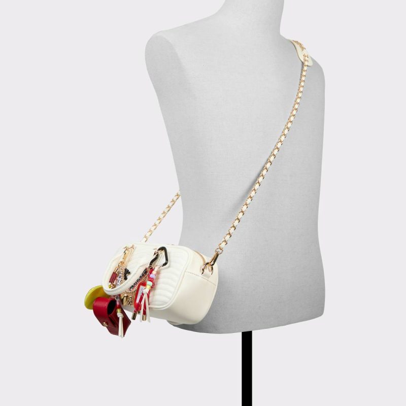 Women Aldo Fareldenx White Women's Mini Bags Top Handle Bags White - 4
