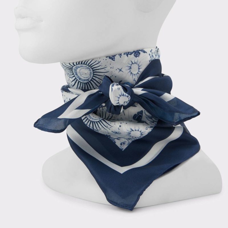 Women Aldo Hats, Scarves & Gloves Navy Wilse Navy Women's Scarves - 2