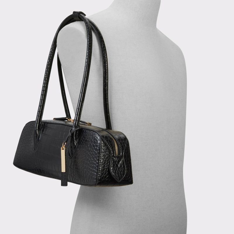 Women Aldo Ilianax Black Women's Shoulder Bags Black Shoulder Bags - 4