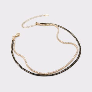 Women Aldo Jewelry Black/Gold Multi Galine Black/Gold Multi Women's Necklaces - 1