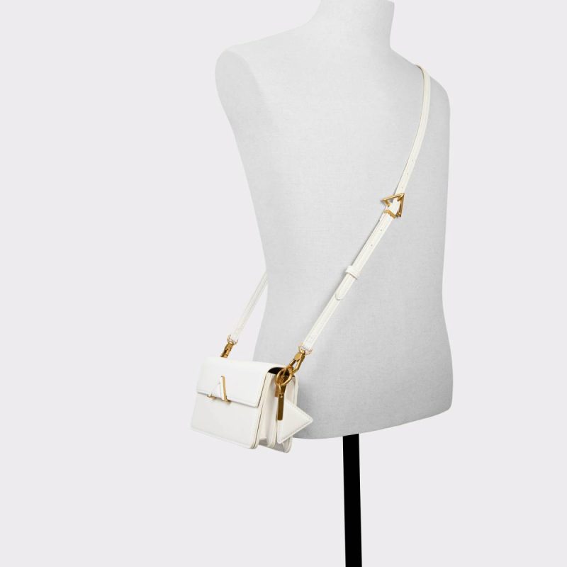 Women Aldo Luxecarryx White Women's Shoulder Bags White Shoulder Bags - 4