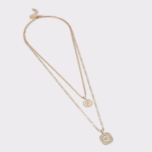 Women Aldo Naewin Gold/Clear Multi Women's Necklaces Jewelry Gold/Clear Multi - 1
