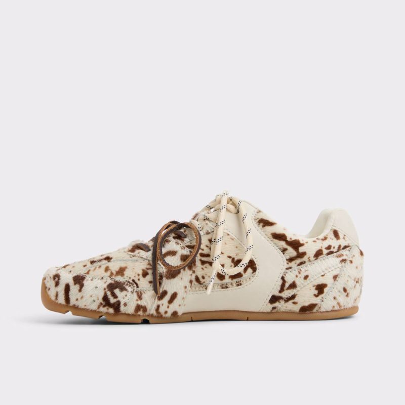 Women Aldo Open Brown Sneakers Adrelia Open Brown Women's Low Top Sneakers - 3