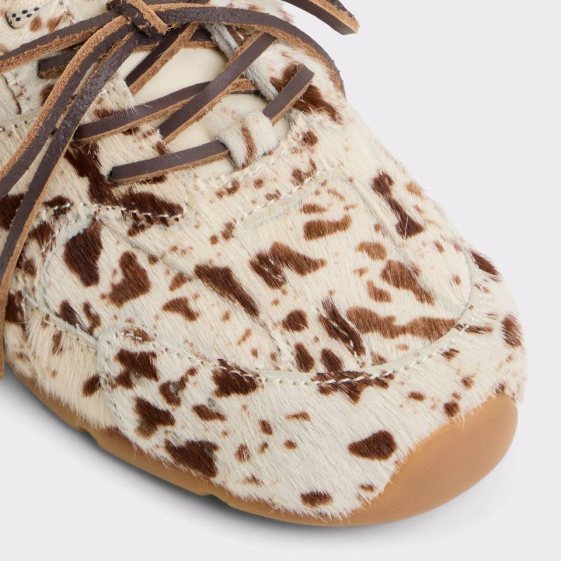 Women Aldo Open Brown Sneakers Adrelia Open Brown Women's Low Top Sneakers - 5