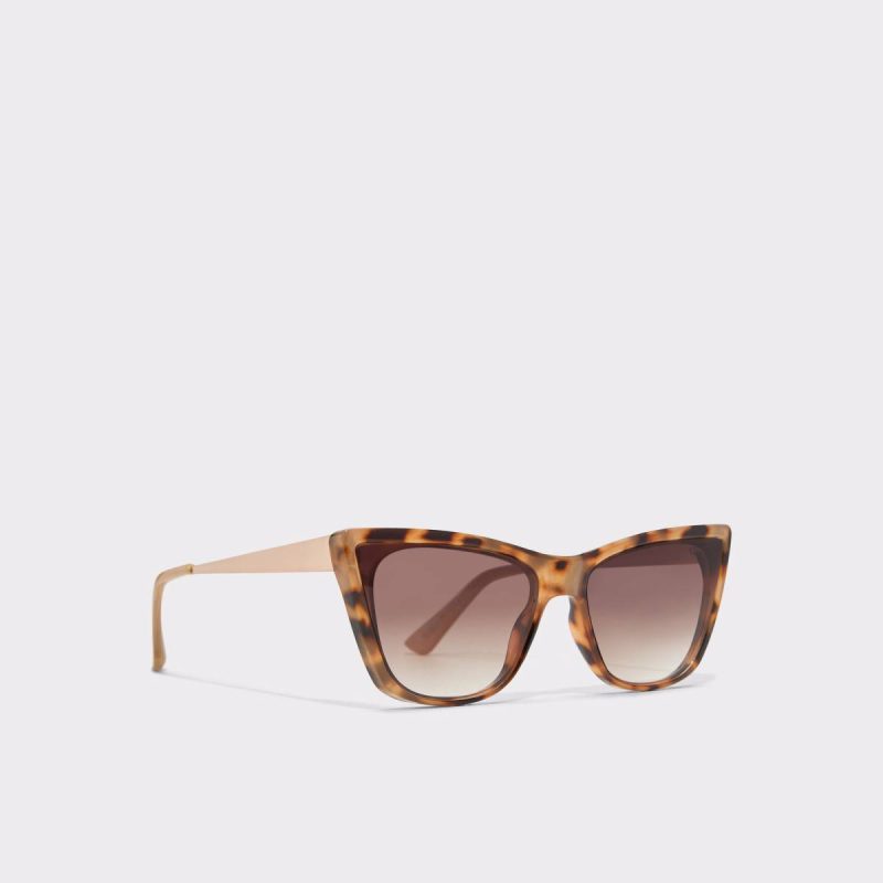 Women Aldo Selamas Medium Beige Women's Cat Eye Medium Beige Sunglasses - 2