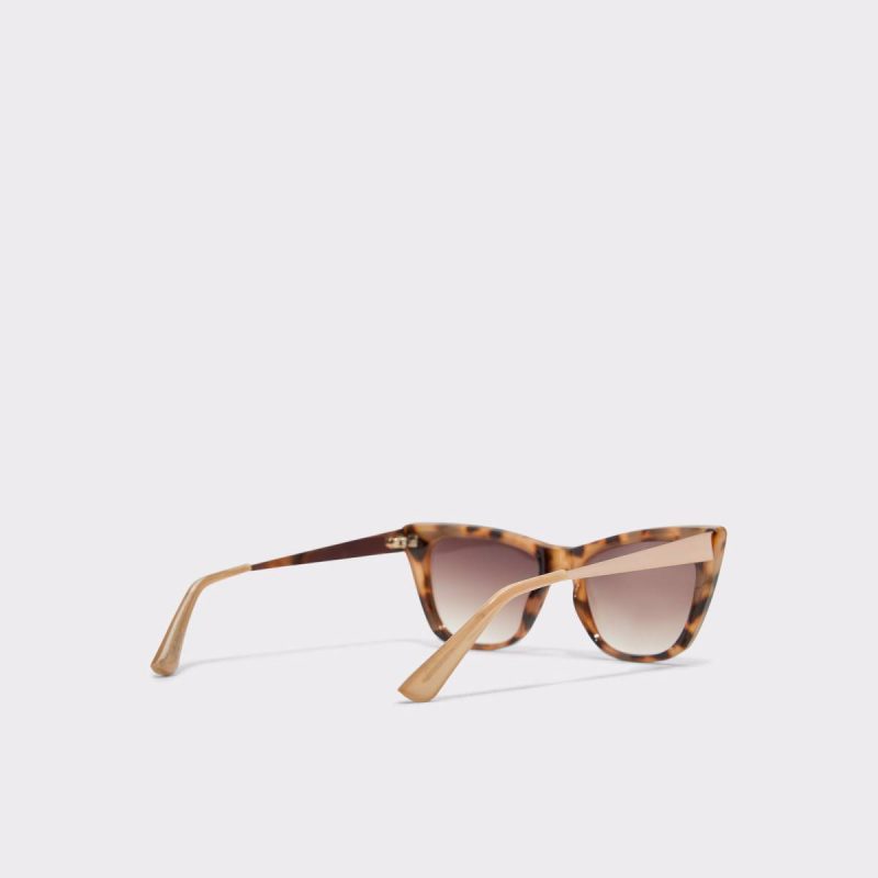 Women Aldo Selamas Medium Beige Women's Cat Eye Medium Beige Sunglasses - 3
