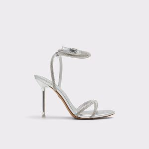 Women Aldo Silver Manaelden Silver Women's Heeled Sandals Heels - 1