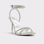 Women Aldo Silver Manaelden Silver Women's Heeled Sandals Heels - 5