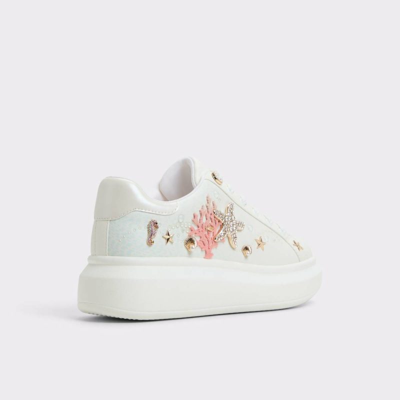 Women Aldo Sneakers White/Multi Seafoam White/Multi Women's Platform And Wedge Sneakers - 2