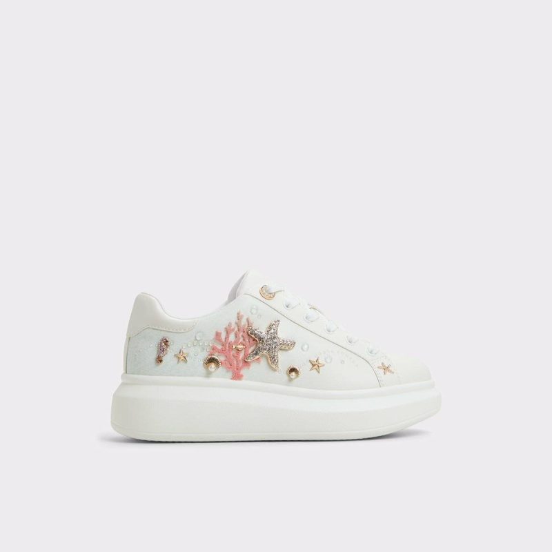 Women Aldo Sneakers White/Multi Seafoam White/Multi Women's Platform And Wedge Sneakers - 1