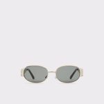 Women Aldo Unirerin Gold Women's Round Sunglasses Gold - 1