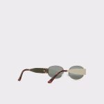 Women Aldo Unirerin Gold Women's Round Sunglasses Gold - 3