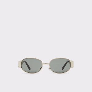 Women Aldo Unirerin Gold Women's Round Sunglasses Gold - 1