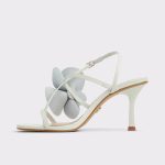 Women Aldo White/Bone Sandflower White/Bone Women's Strappy Sandals Heels - 3