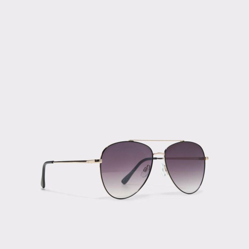 Women Arilicanx Black/Gold Multi Women's Aviator Aldo Sunglasses Black/Gold Multi - 2