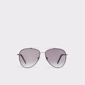 Women Arilicanx Black/Gold Multi Women's Aviator Aldo Sunglasses Black/Gold Multi - 1