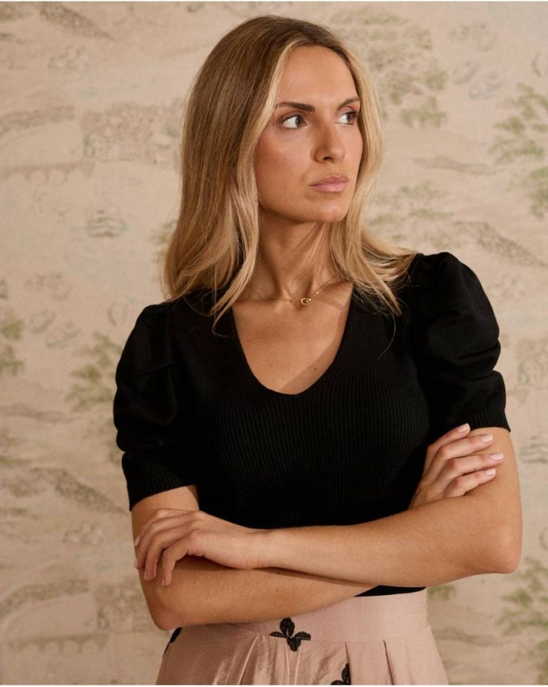 Women Black T-Shirts And Tops Top Knitted Globo Polín Et Moi - 2