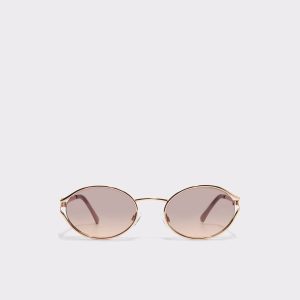 Women Clubsunniesx Gold Women's Aldo Sport Club Gold Sunglasses - 1