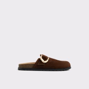 Women Dark Brown Aldo Sandals Viviania Dark Brown Women's Animal Print - 1