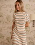 Women Dresses And Jumpsuits Polín Et Moi Mirena Striped Dress Knitted Raw - 2