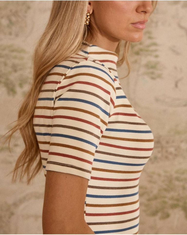 Women Dresses And Jumpsuits Polín Et Moi Mirena Striped Dress Knitted Raw - 5