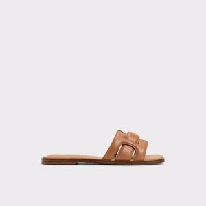 Women Eleny Medium Brown Women's Flat Sandals Aldo Sandals Medium Brown - 1