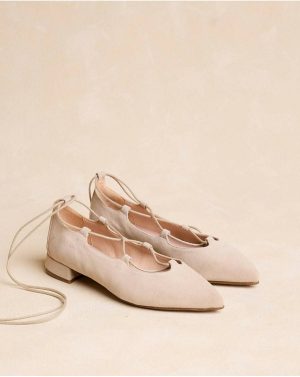 Women Flats Ballet Flats Lucienne Rope Polín Et Moi Sand - 1