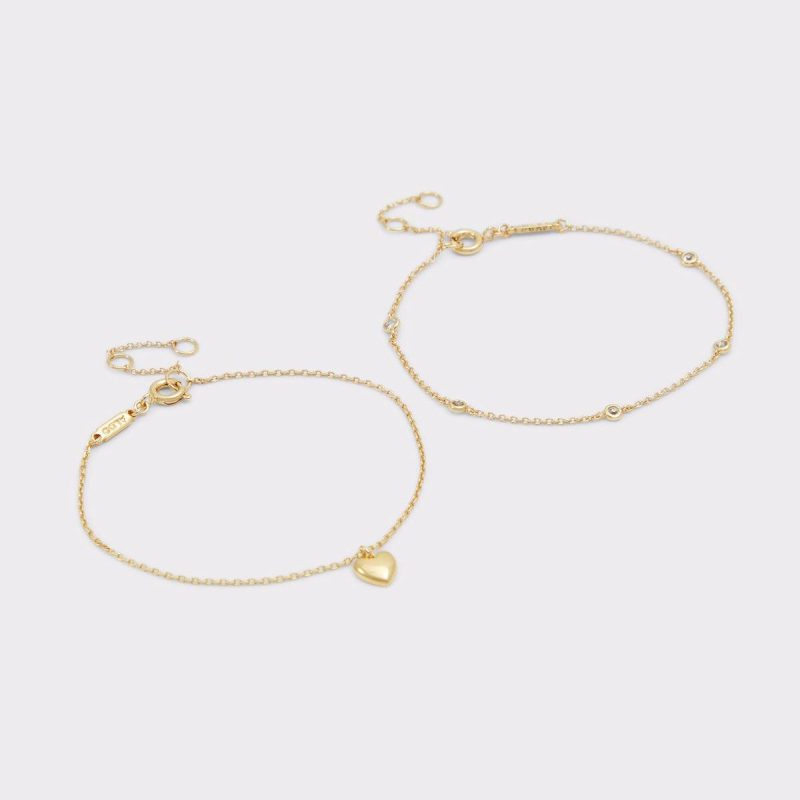 Women Gold/Clear Multi Aldo Jewelry Kemm Gold/Clear Multi Women's Bracelets - 1