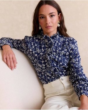 Women Guada Embroidered Shirt Polín Et Moi Denim Blouses And Shirts - 1