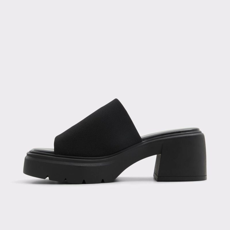 Women Harrietta Black Women's Wedges Black Aldo Heels - 3