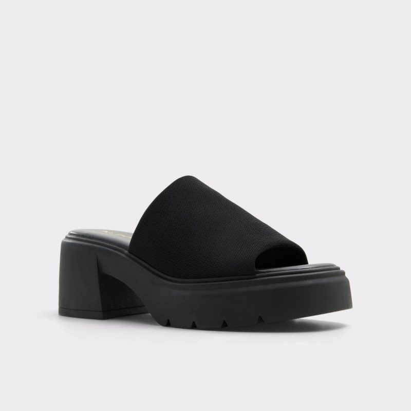 Women Harrietta Black Women's Wedges Black Aldo Heels - 4