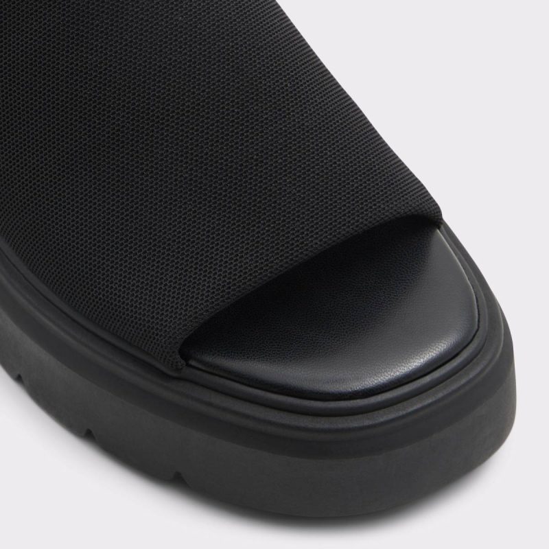 Women Harrietta Black Women's Wedges Black Aldo Heels - 5