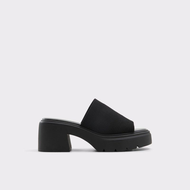 Women Harrietta Black Women's Wedges Black Aldo Heels - 1