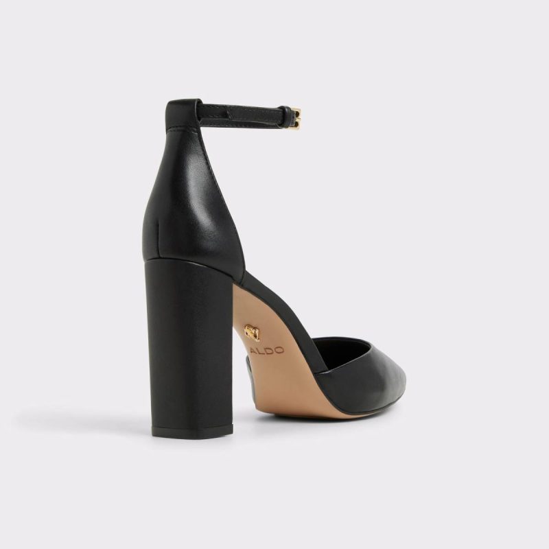 Women Heels Black Aldo Faith Black Women's Strappy Heels - 2