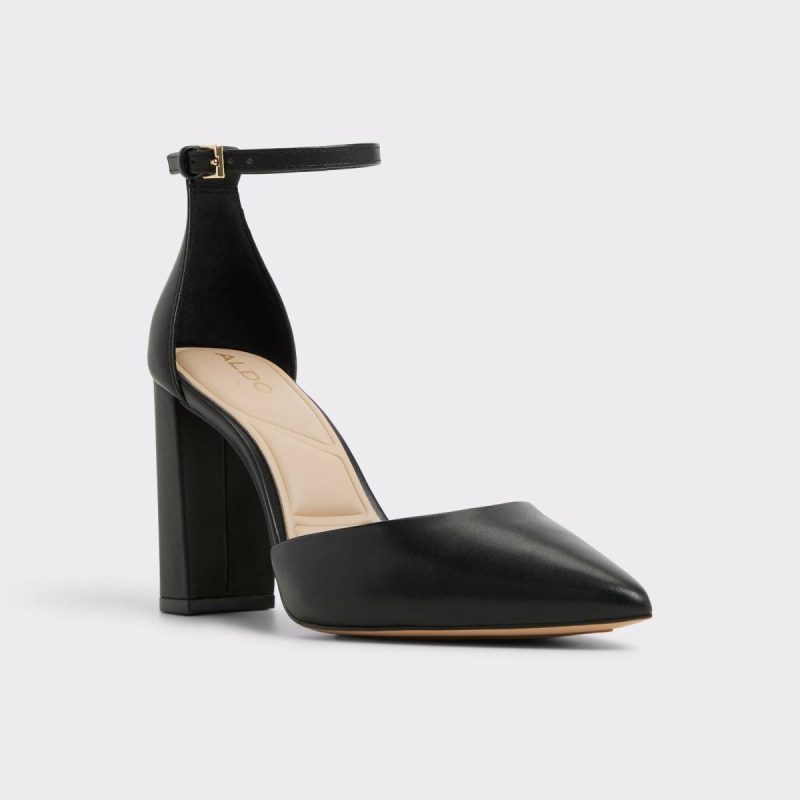Women Heels Black Aldo Faith Black Women's Strappy Heels - 4