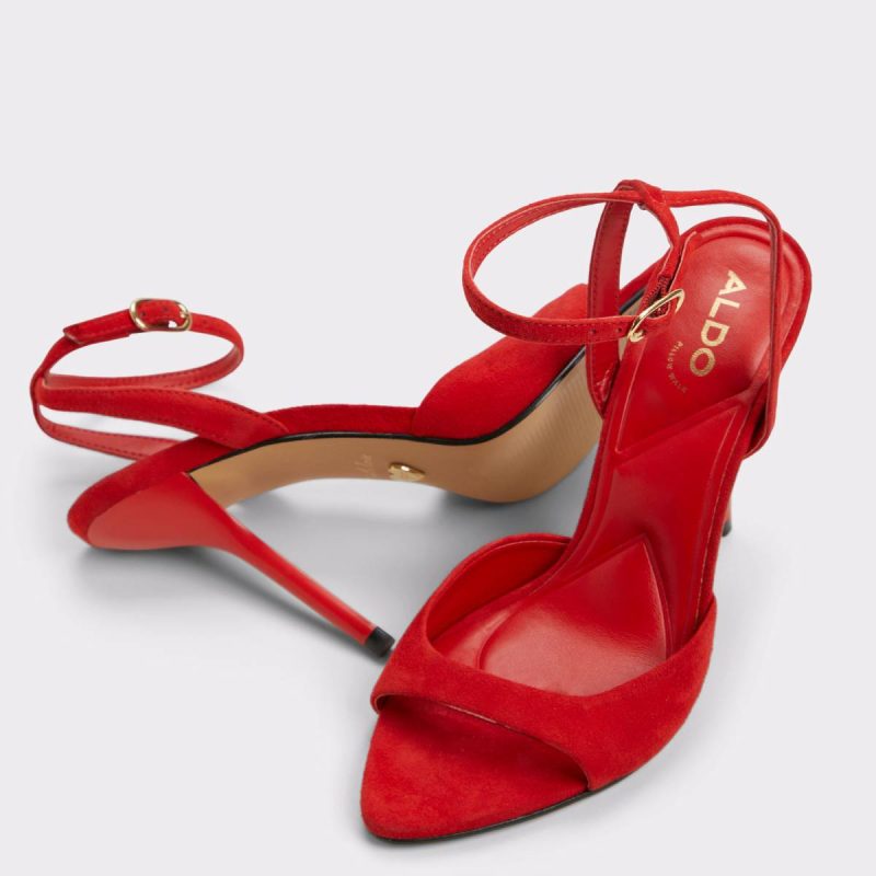 Women Heels Forevermore Red Women's Strappy Sandals Aldo Red - 2