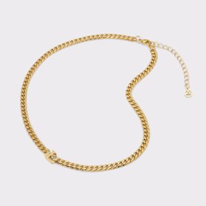 Women Jewelry Aldo Gold Yourletters Gold Women's Necklaces - 1