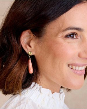 Women Jewelry Giulio Long Earring Polín Et Moi Camel - 1