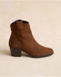 Women Leather Liara Heel Ankle Boots Polín Et Moi Footwear - 1