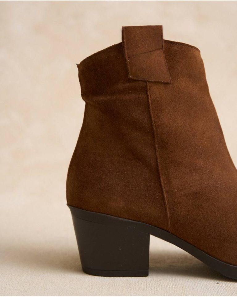Women Leather Liara Heel Ankle Boots Polín Et Moi Footwear - 2