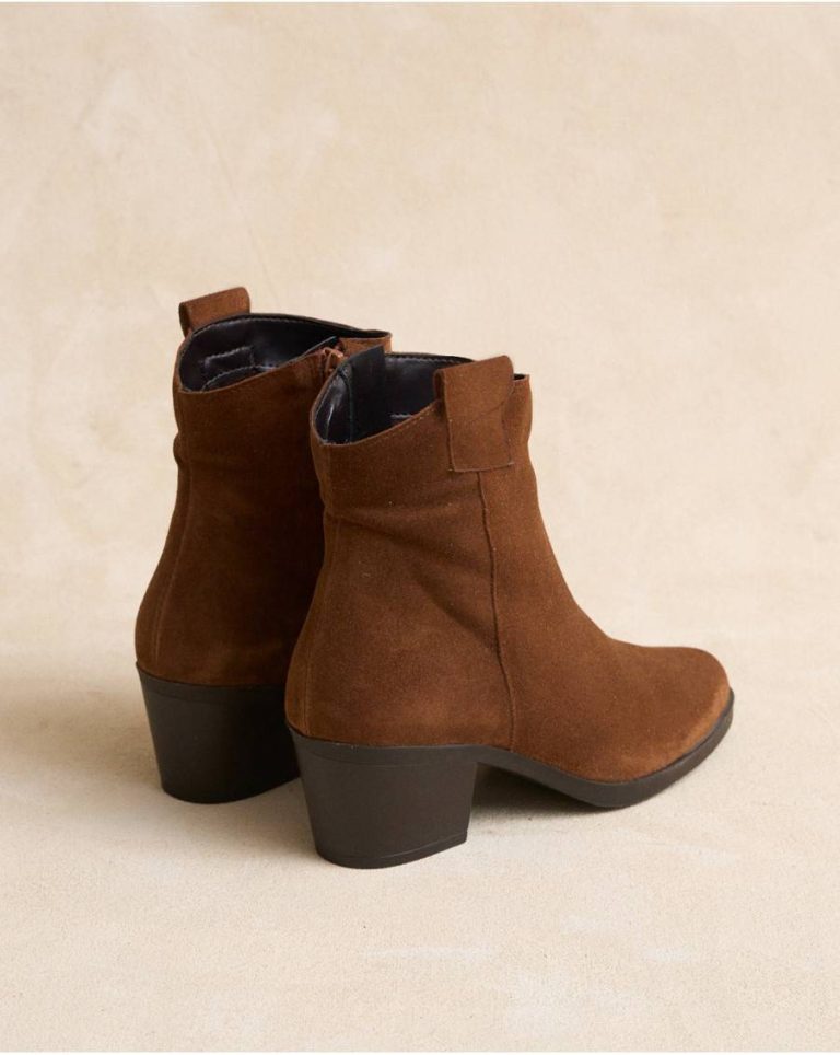 Women Leather Liara Heel Ankle Boots Polín Et Moi Footwear - 5