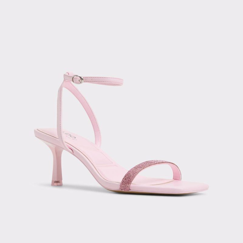 Women Light Pink Aldo Kirri Light Pink Women's Strappy Sandals Heels - 5