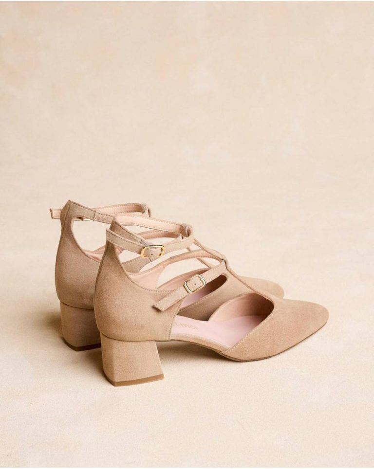Women Mary Jane Arianna Straps Heels Beige Polín Et Moi - 2